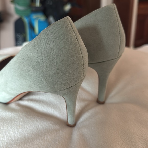 Elegant Mint Women's Size 5.5 Suede Pumps by A New Day Classy Boss Lady Heels - Picture 2 of 6
